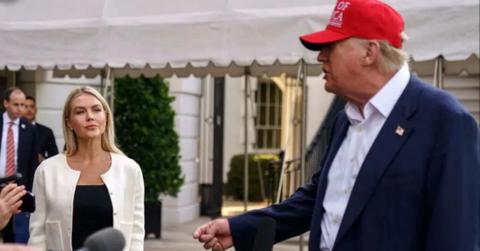 photo of Karoline Leavitt and Donald Trump