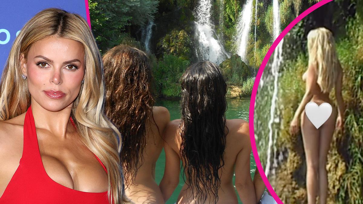 Image of Brooks Nader and her sisters went for a skinny dip while on vacation.