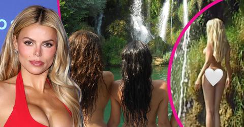 Image of Brooks Nader and her sisters went for a skinny dip while on vacation.