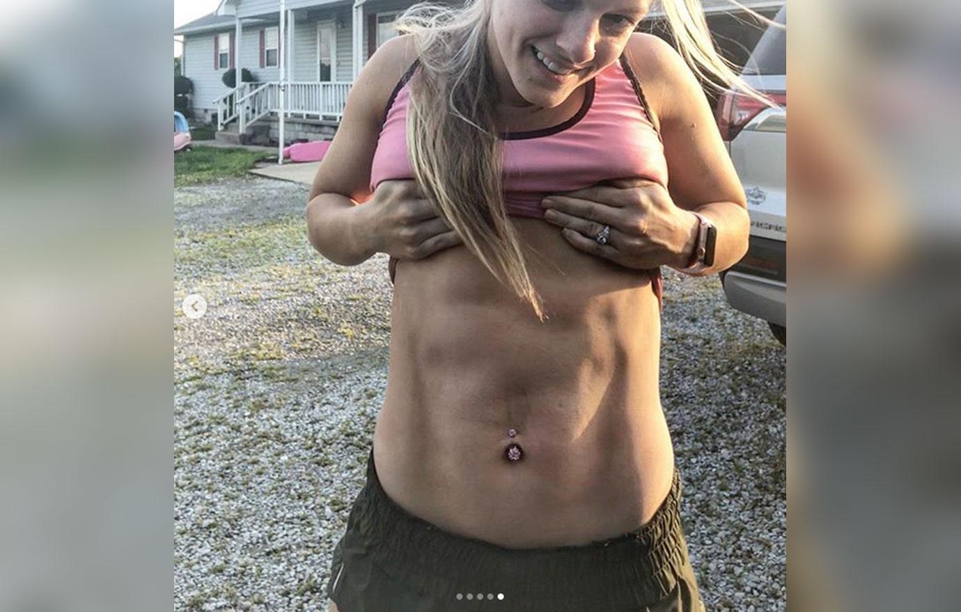 Teen Mom Mackenzie McKee shows off killer physique in just red