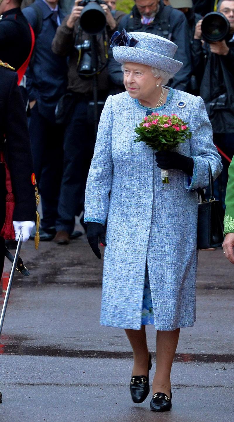 Queen Elizabeth and Prince Philip, Duke of Edinburgh out seeing the people in Malta **USA ONLY**