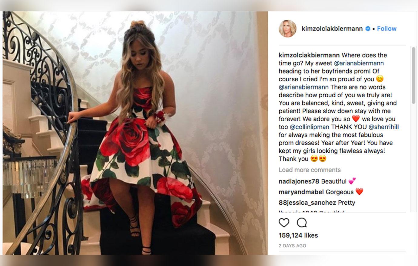 Kim zolciak teen daughter prom  1