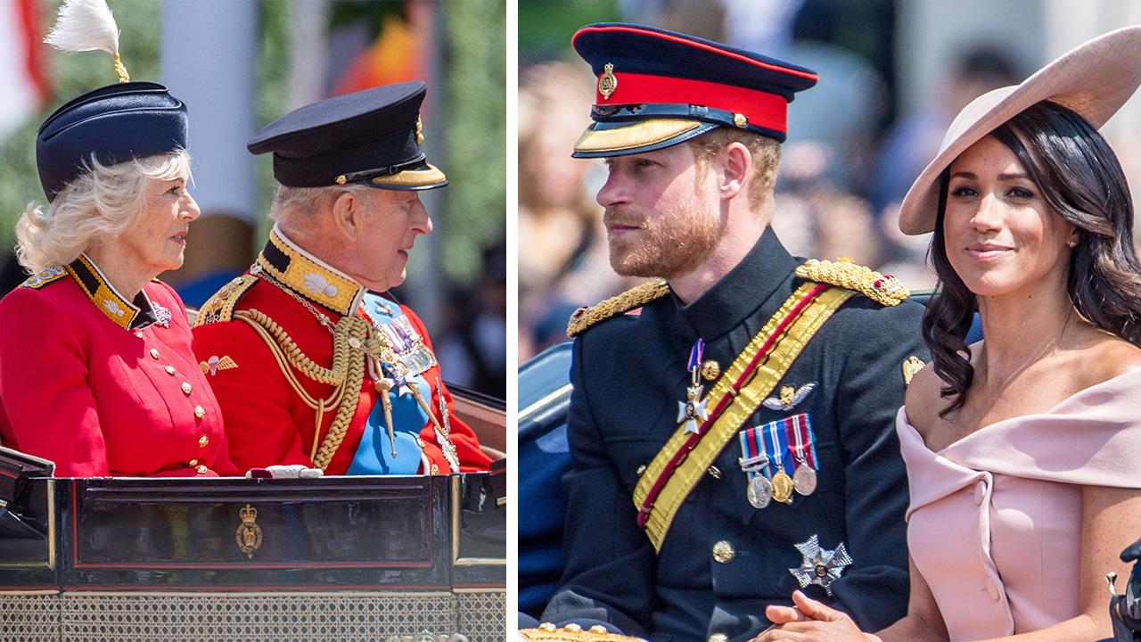 King Charles, Queen Camilla.,Prince Harry,Meghan Markle