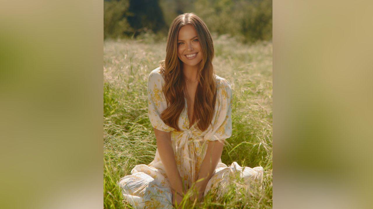 Image of Hannah Brown credits her husband, Adam Woolard, for 'helping' her feel more confident.