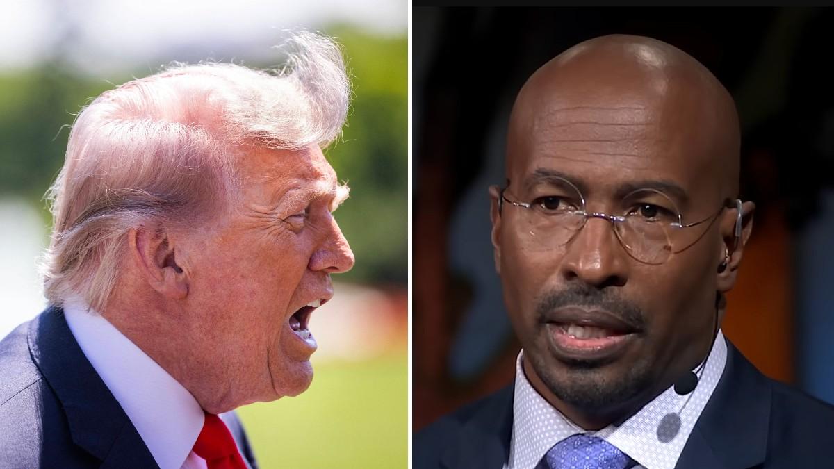 split of Donald Trump & Van Jones. 