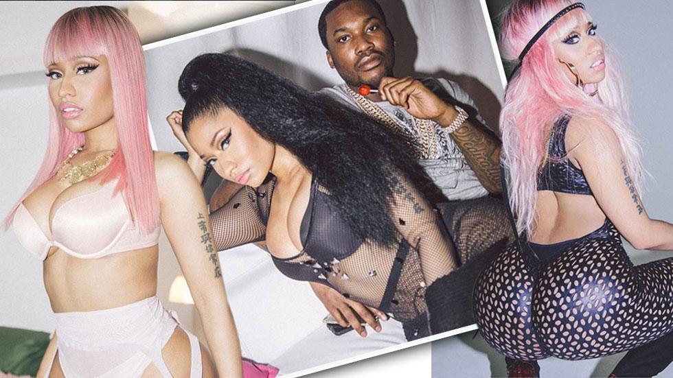 Sexual Seduction! Nicki Minaj Posts A Semi-Nude Photo While Meek