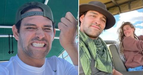 Photo of Mark Sanchez and a photo of Mark Sanchez with Perry Mattfeld