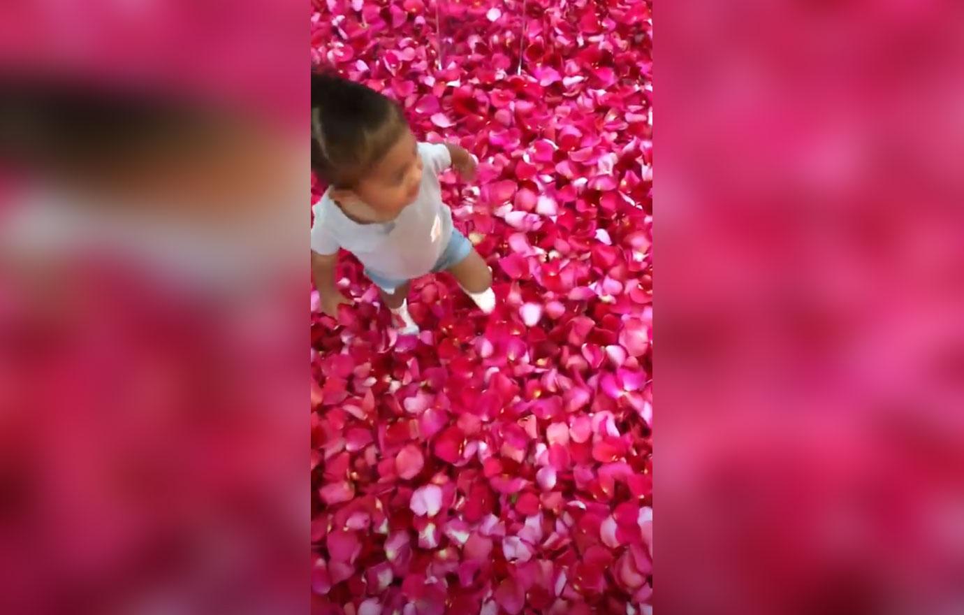 Kylie Jenner Travis Scott Rose Petals Birthday