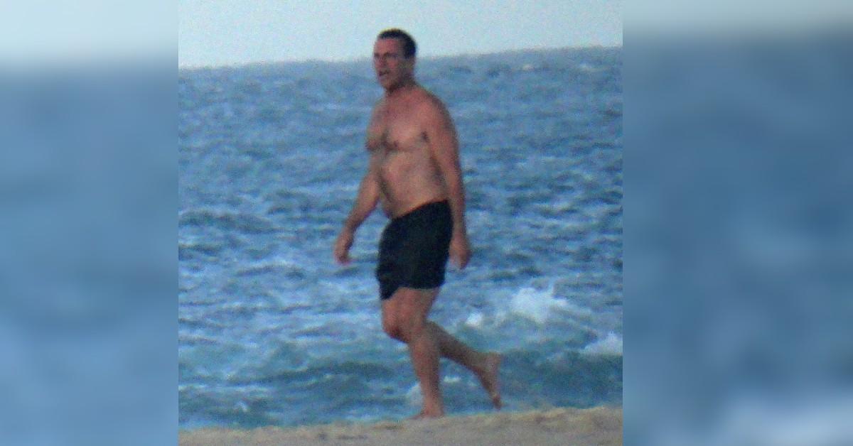 jon hamm shirtless mexico beach