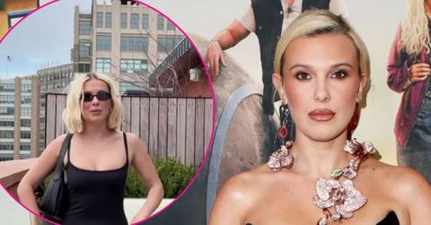 millie bobby brown black dress photos