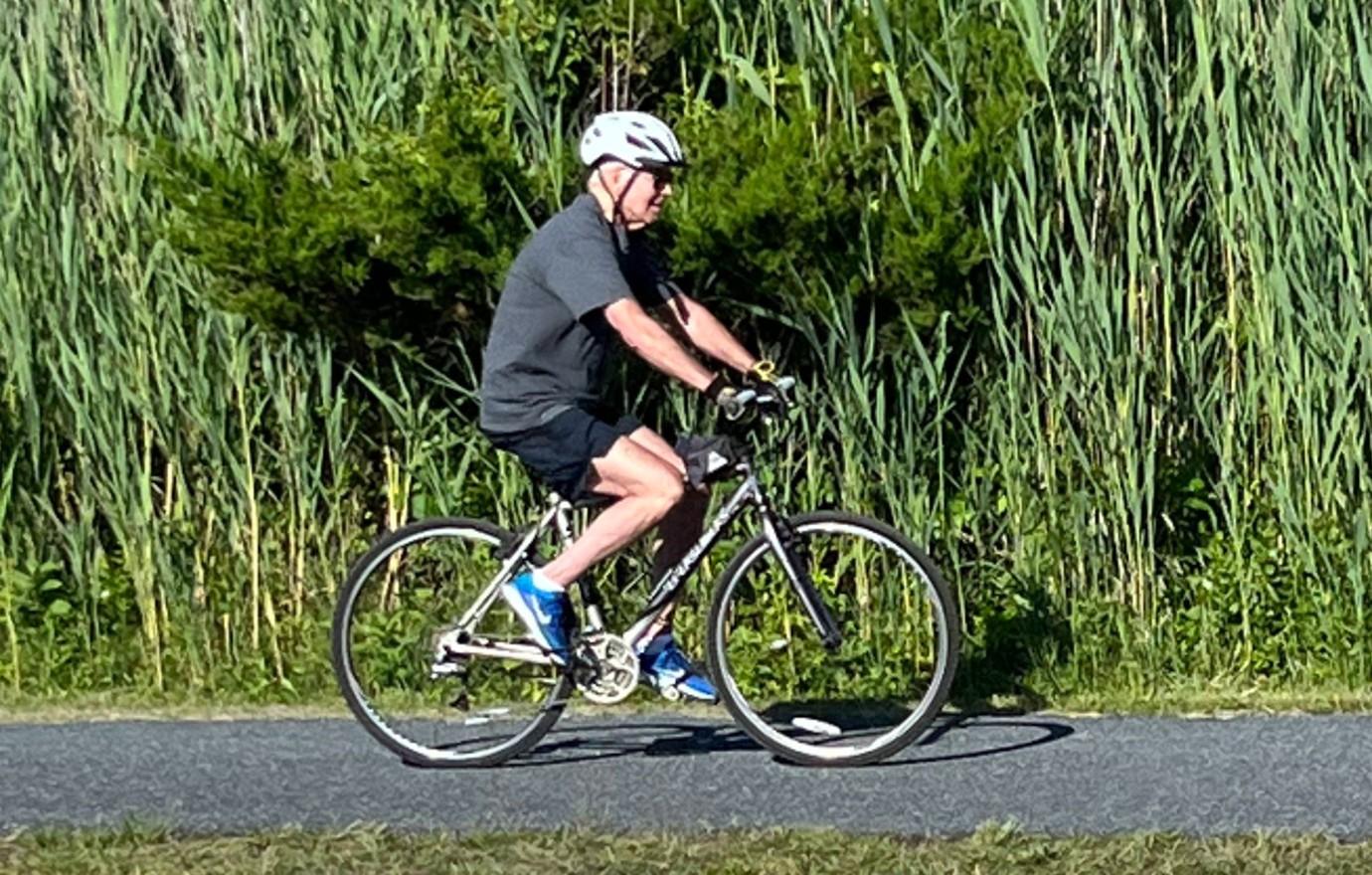 rachel maddow roasted joe biden not too old president ride bike