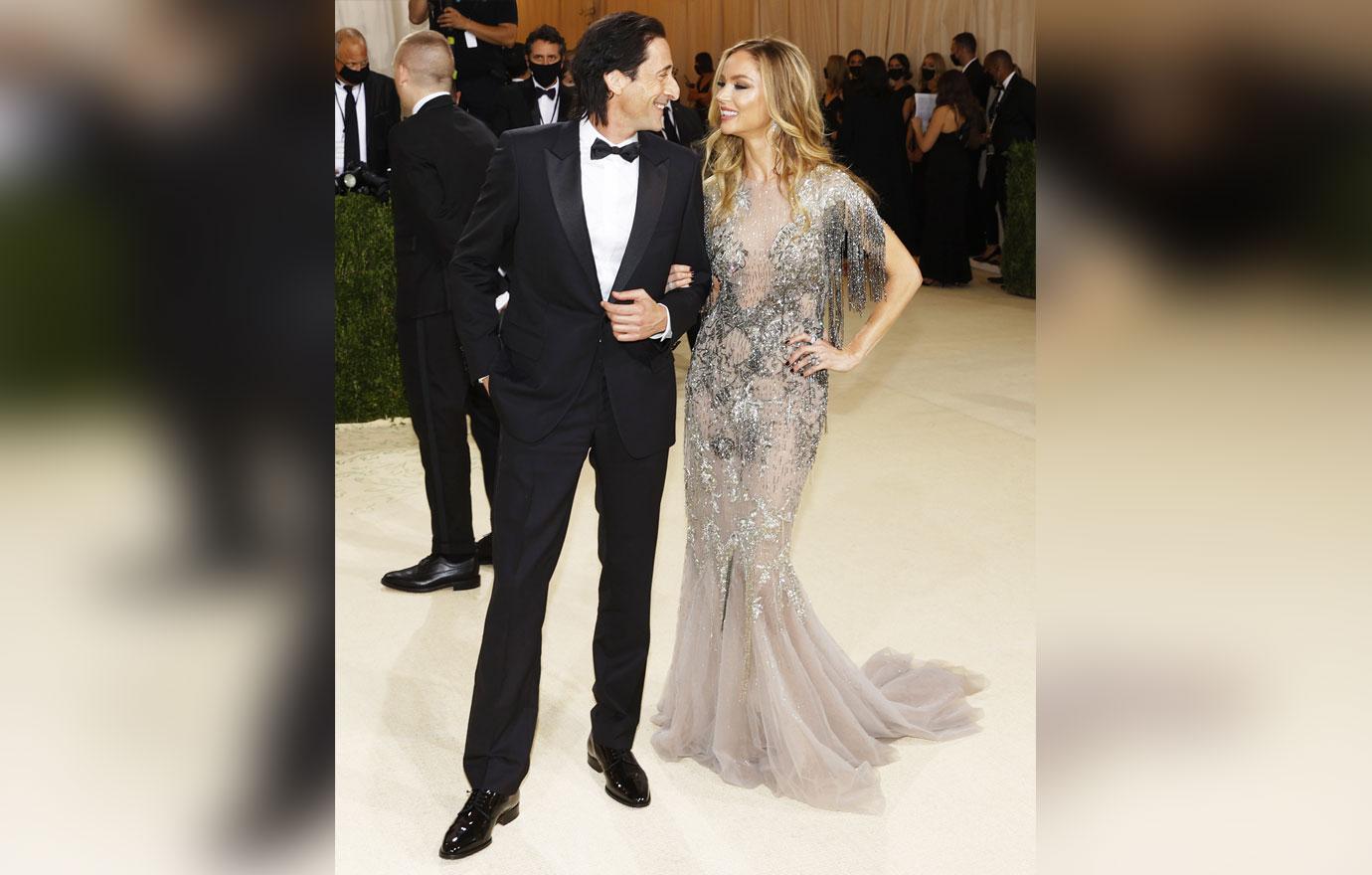 harvey weinsteins ex wife georgina chapman attends the met gala with boyfriend adrien brody