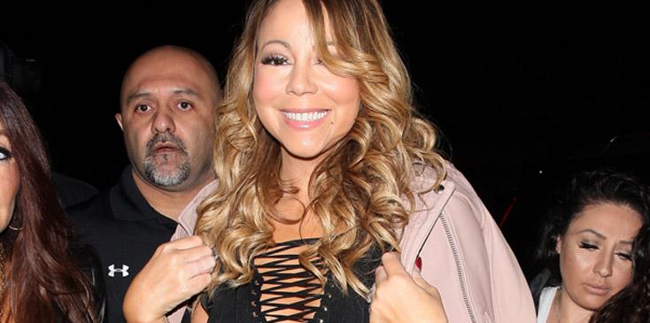 Mariah Carey goes to Catch restaurant in West Hollywood