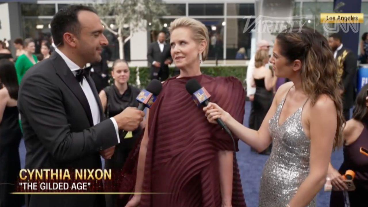 image of Cynthia Nixon spoke to Variety about the Emmys.