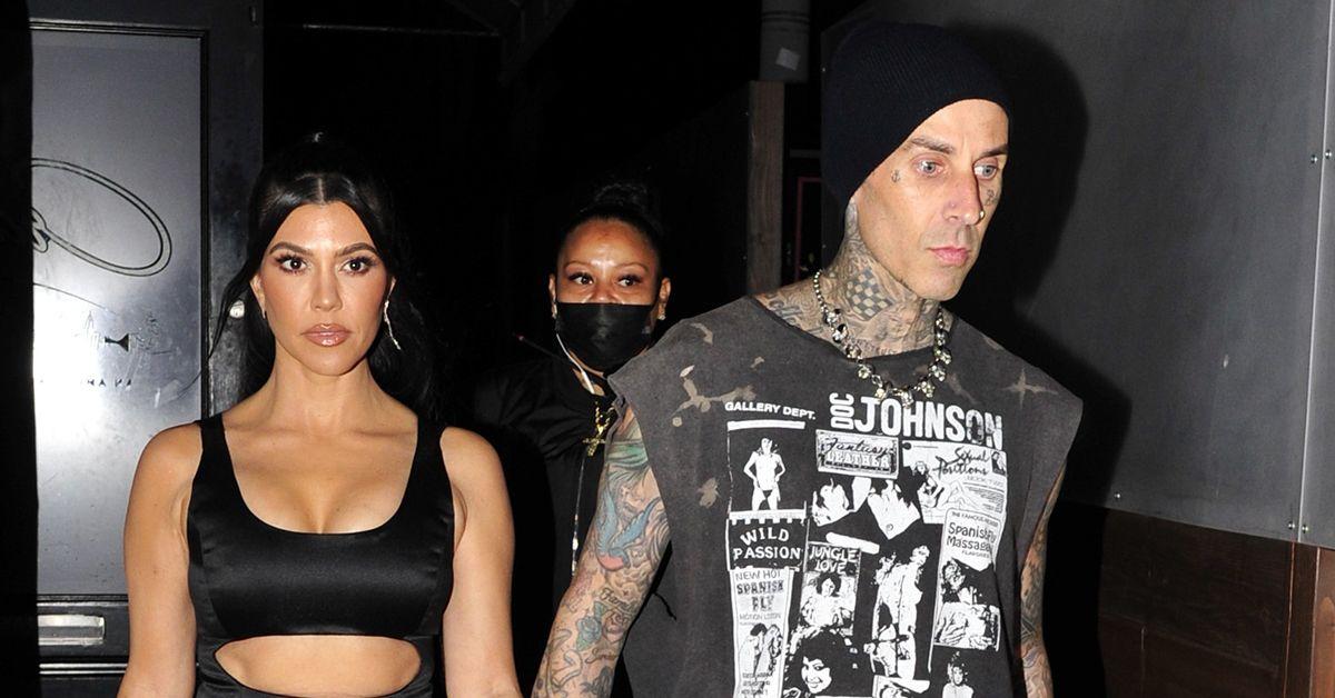 Kourtney Kardashian Supported Her Husband Travis Barker At L.A. Show