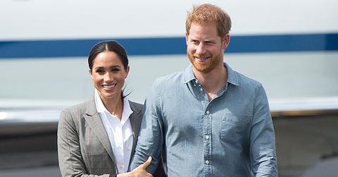 Pregnant duchess meghan prince harry australia airport main