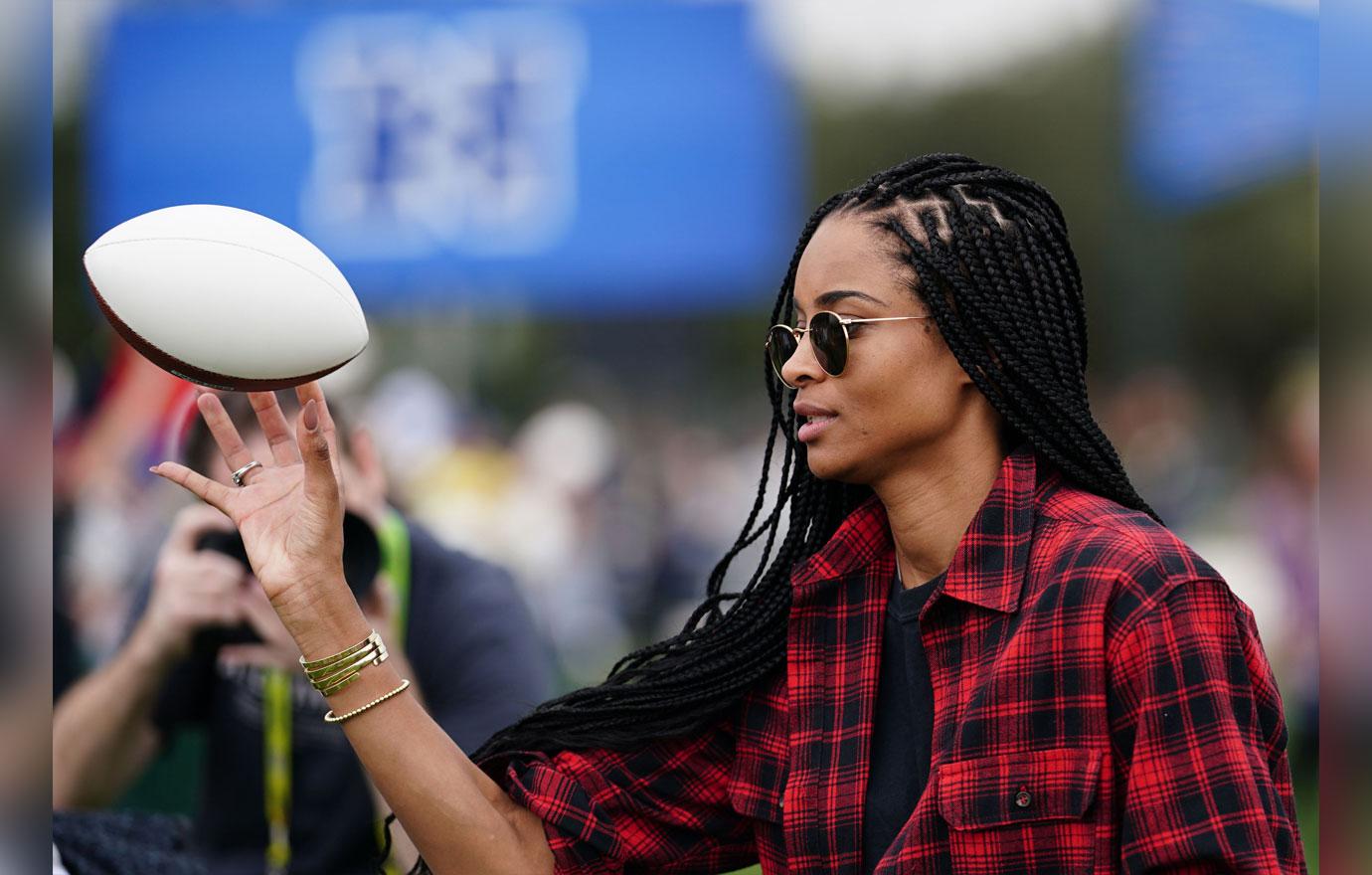 Ciara & Son Future Support Russell Wilson At His Football Practice