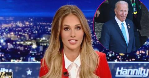 image of tomi lahren, inset of Joe biden