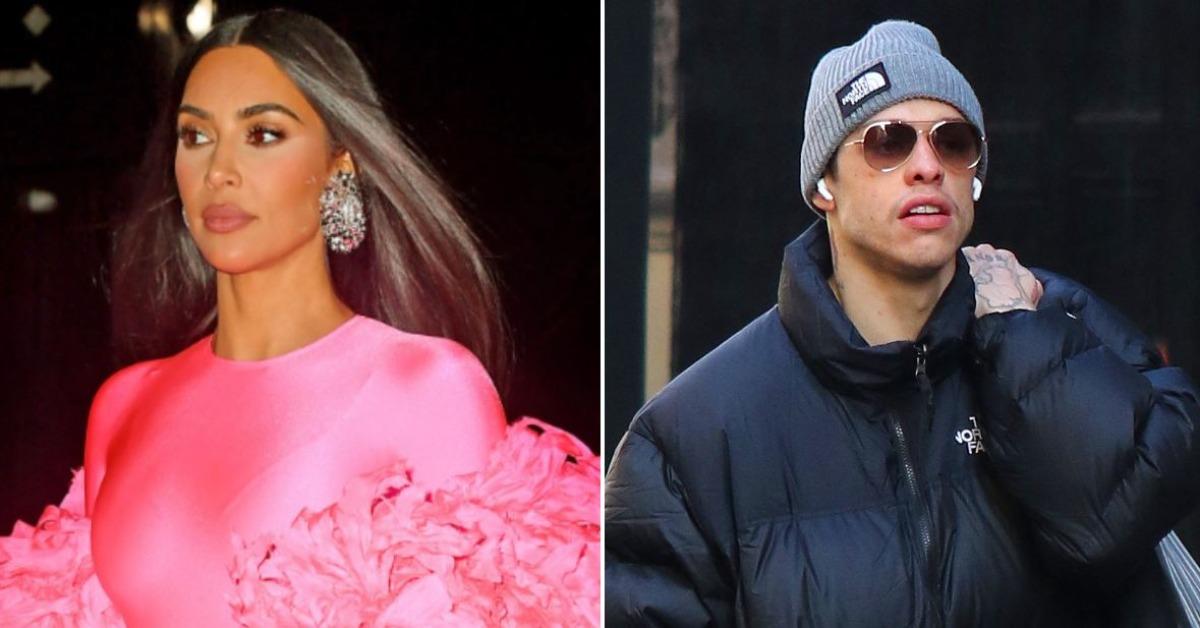 kim kardashian pete davidson interrupt breakfast date snap pics fan