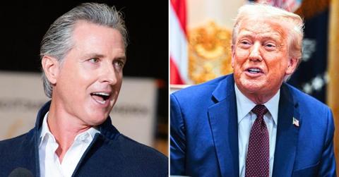 photo of Gavin Newsom and Donald Trump