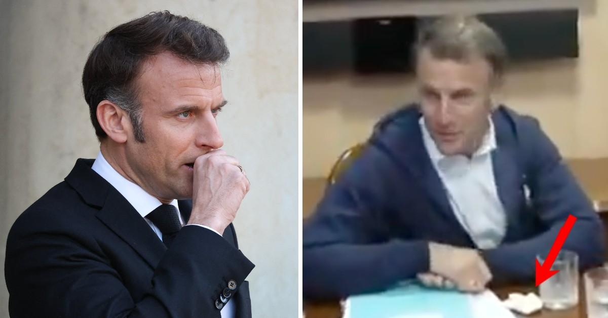 was emmanuel macron caught on camera doing cocaine