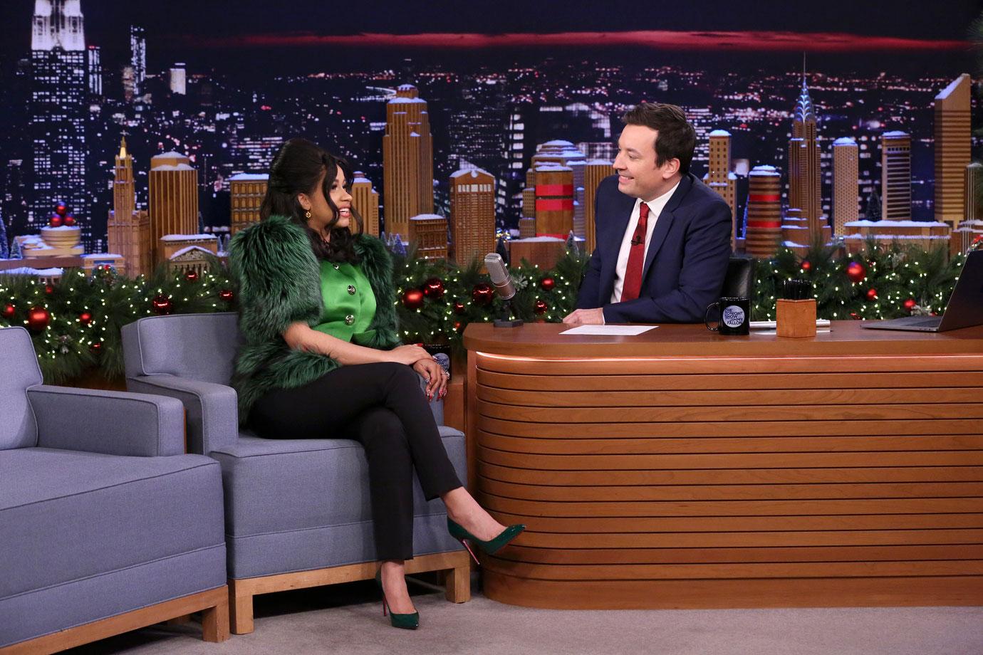 Jimmy Fallon Develops Laughing Fit During Cardi B Interview