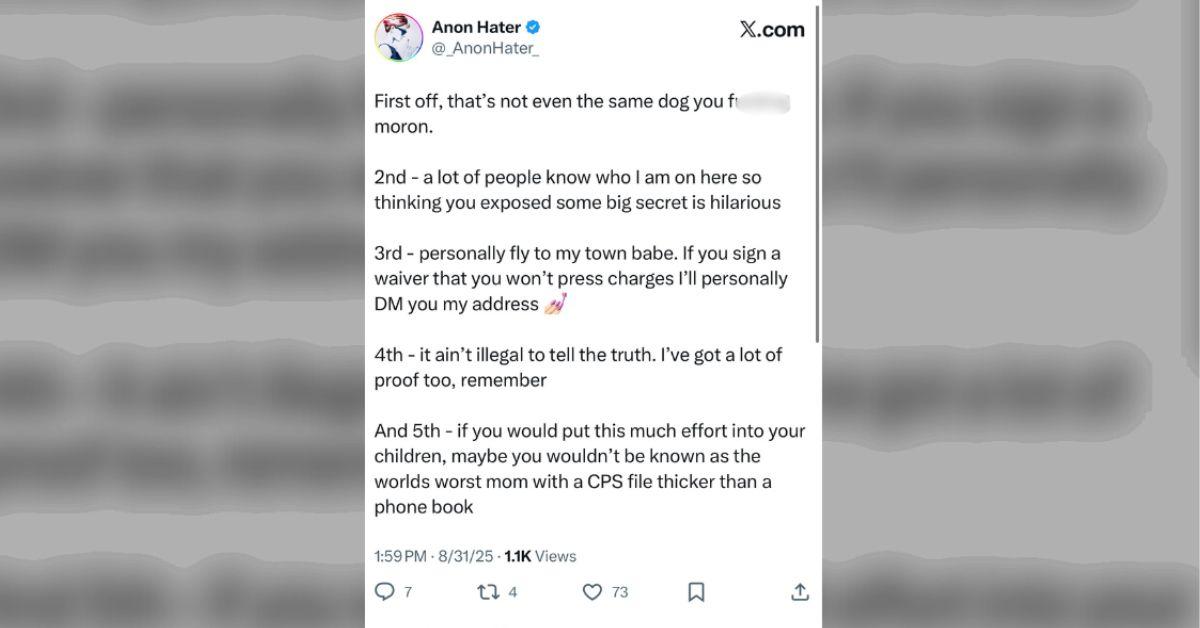 Photo of @anonhater_'s X post