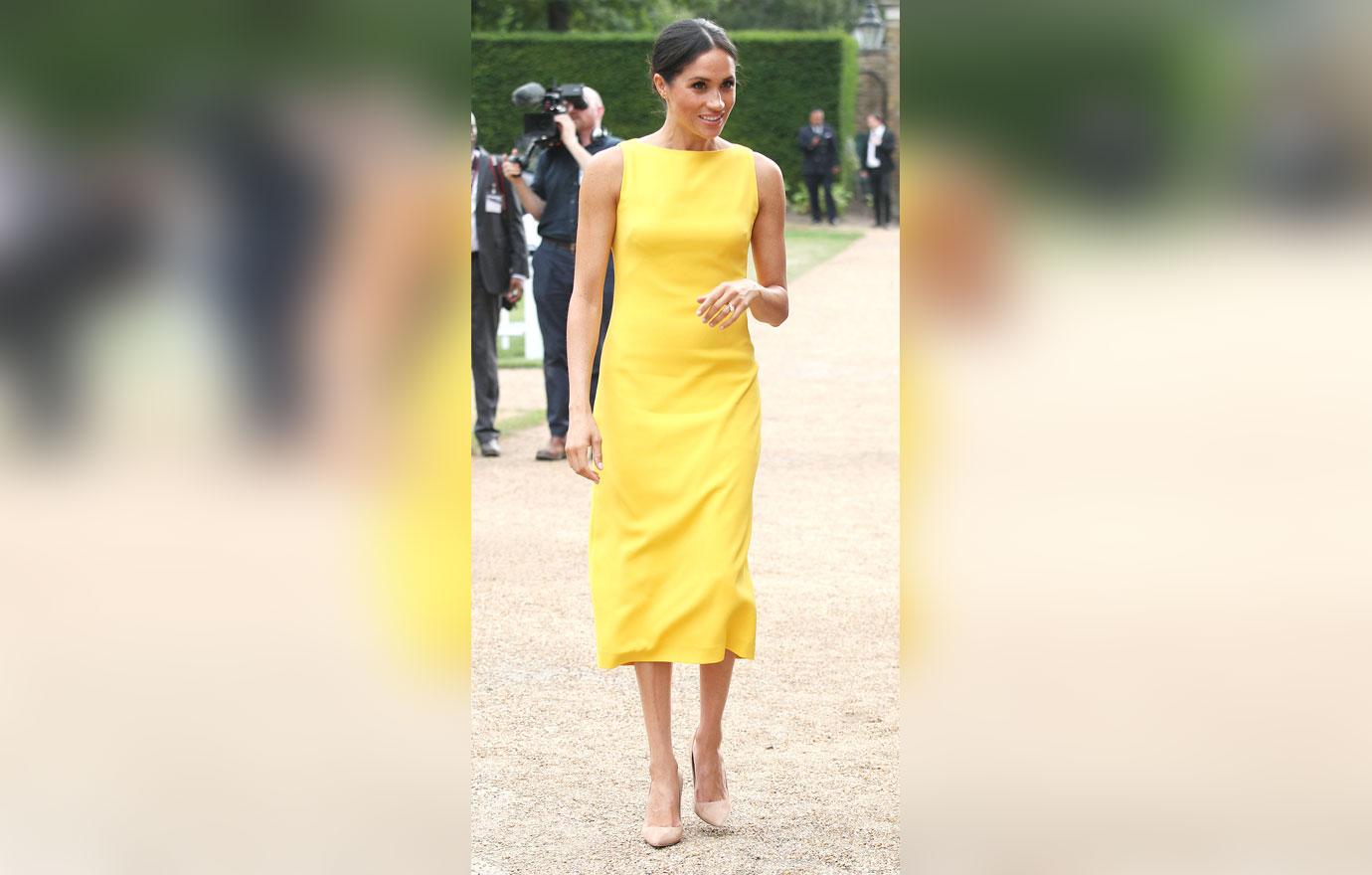 Meghan yellow dress