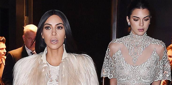 Kim Kardashian and Kendall Jenner are ready for their close ups