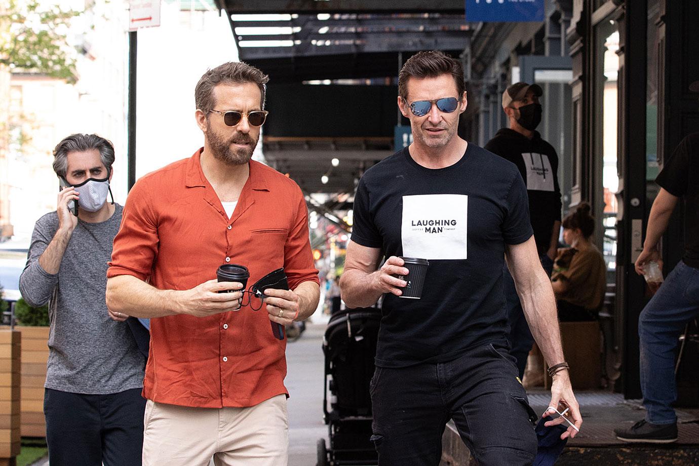 hugh jackman and ryan reynolds have lunch together in nyc