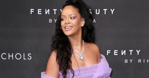 Rihanna slays london in purple dress wide