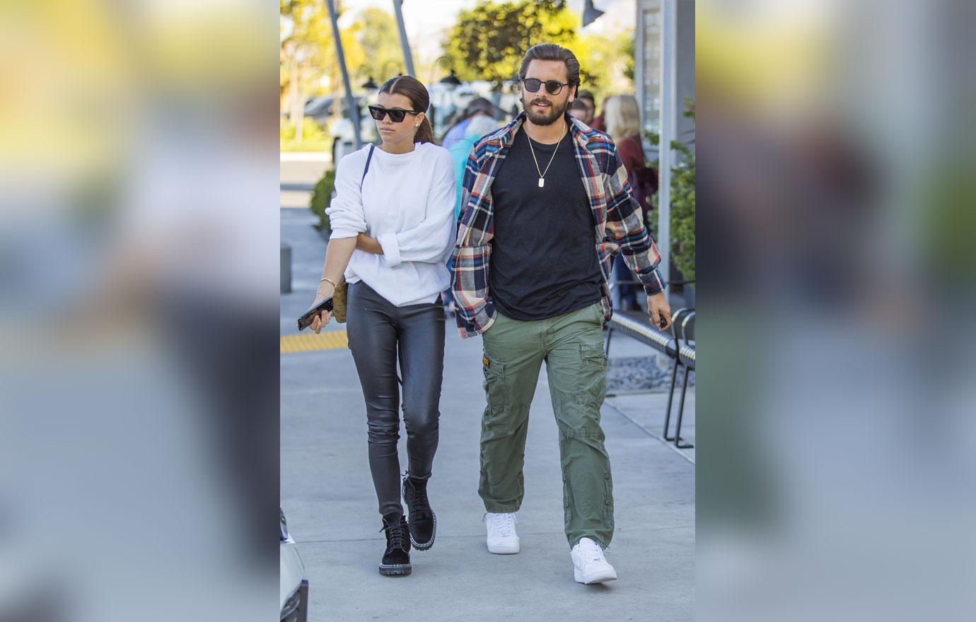 *EXCLUSIVE* Sofia Richie copies Kourtney&#8217;s style again for lunch date with Scott Disick