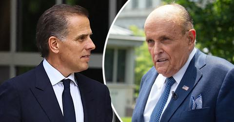 Composite photo of Hunter Biden and Rudy Giuliani.