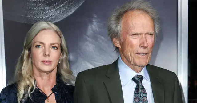 Photo of Christina Sandera and Clint Eastwood.