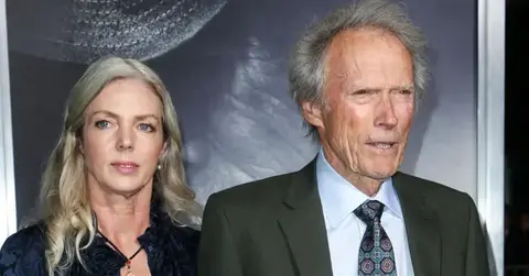 Photo of Christina Sandera and Clint Eastwood.