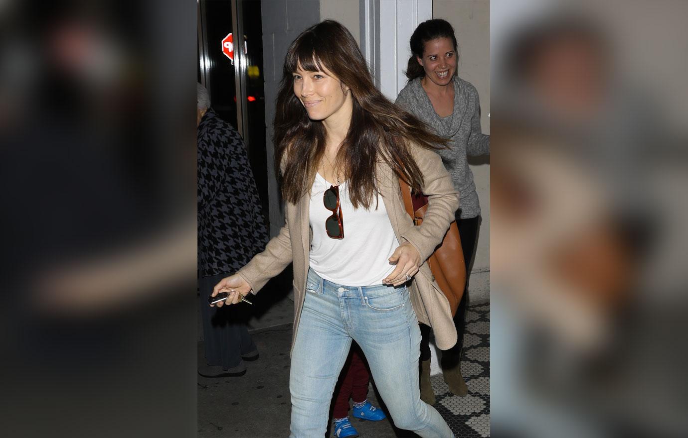 Jessica Biel Restaurant Au Fudge No Makeup Justin Timberlake 04