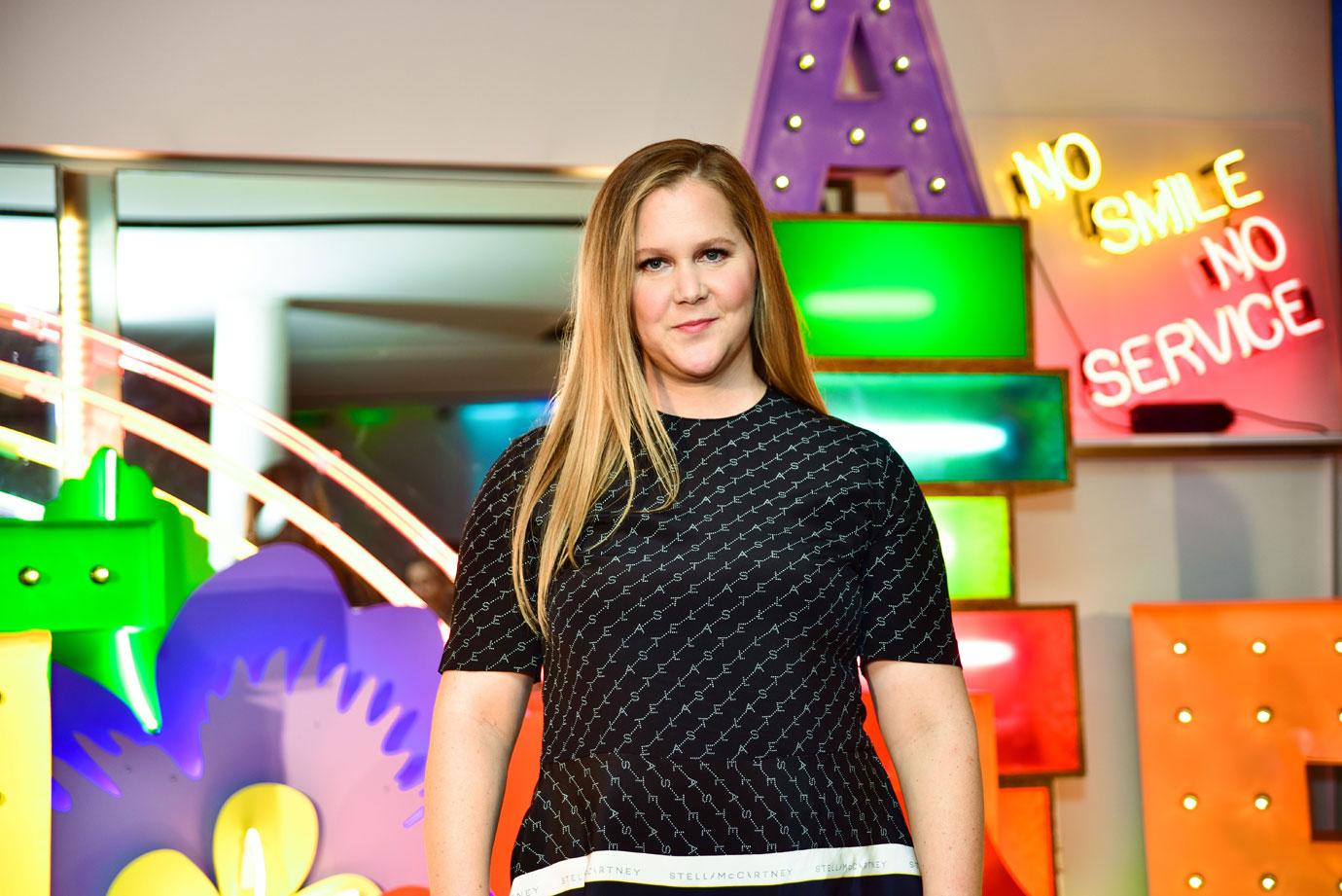 Amy Schumer In Black Shirt amy schumer pregnant ivf