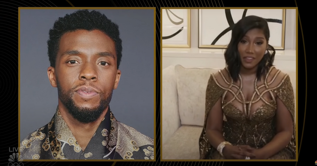 chadwick boseman wife simone ledward golden globes acceptance speech ma raineys black bottom