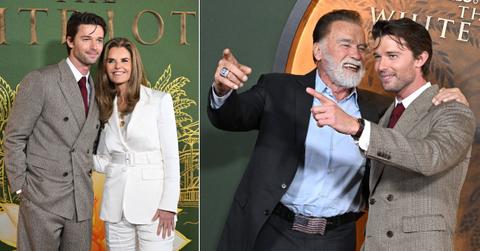 Photos of Patrick Schwarzenegger with his dad, Arnold Schwarzenegger, and mom, Maria Shriver.