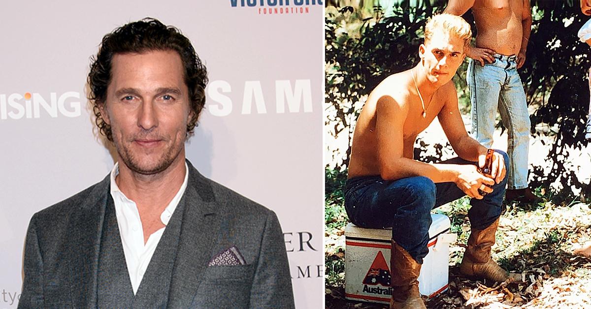 what a throwback matthew mcconaughey posts a shirtless photo of himself from