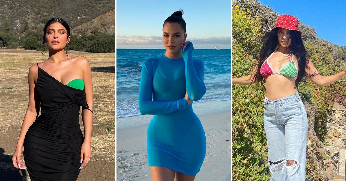 kardashian jenner kourtney kim khloe kendall kylie instagram fashion