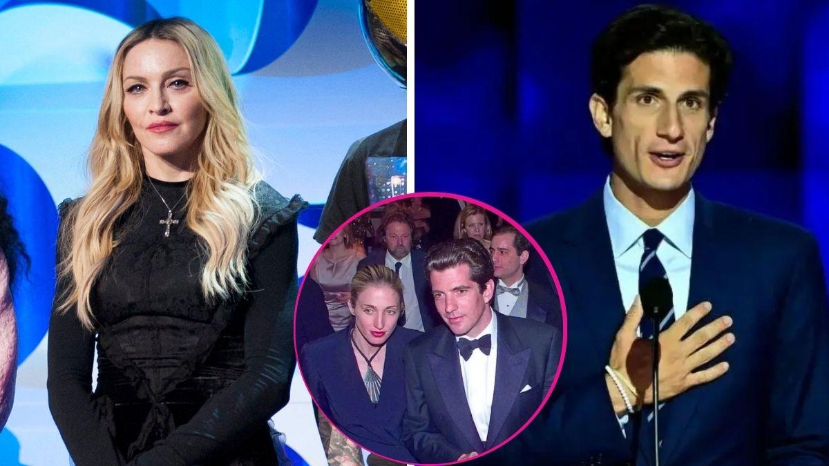 image of madonna, jfk jr, jack schlossberg