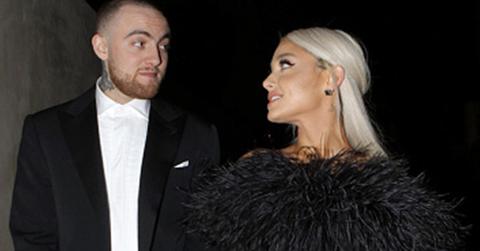 Ariana grande posts pic mac miller sweatshirt dog