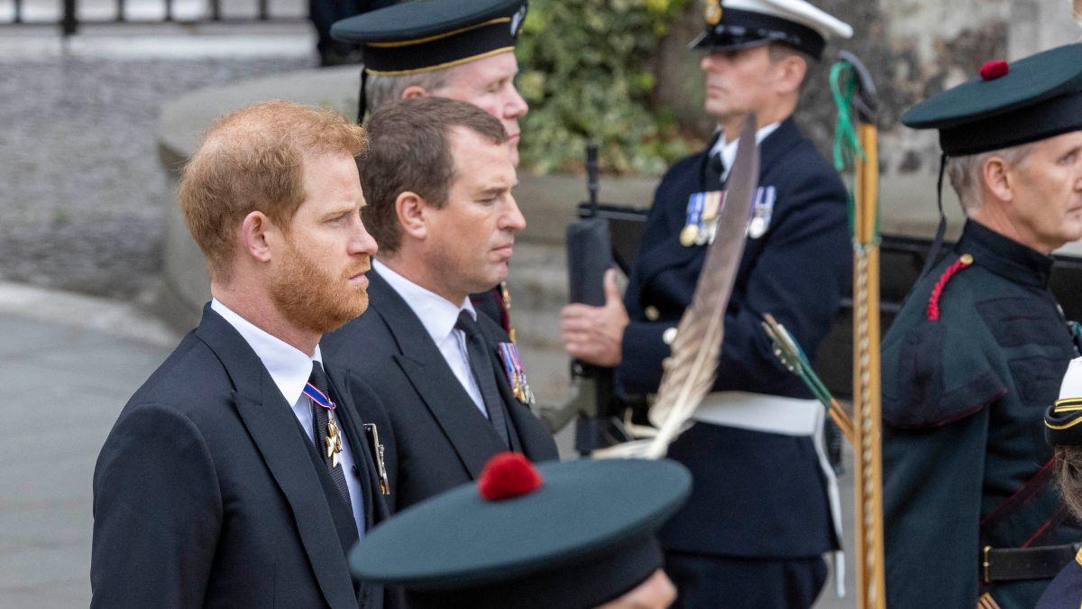 image of Peter Phillips and prince harry