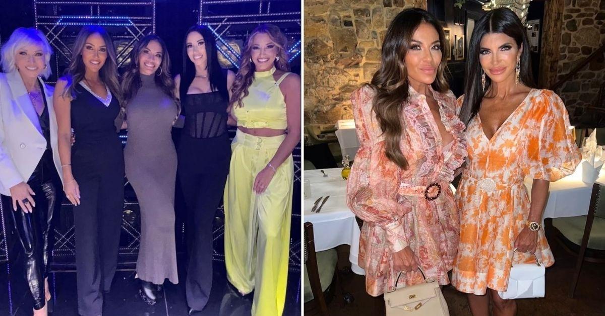 image of 'RHONJ' cast and Dolores Catania. 