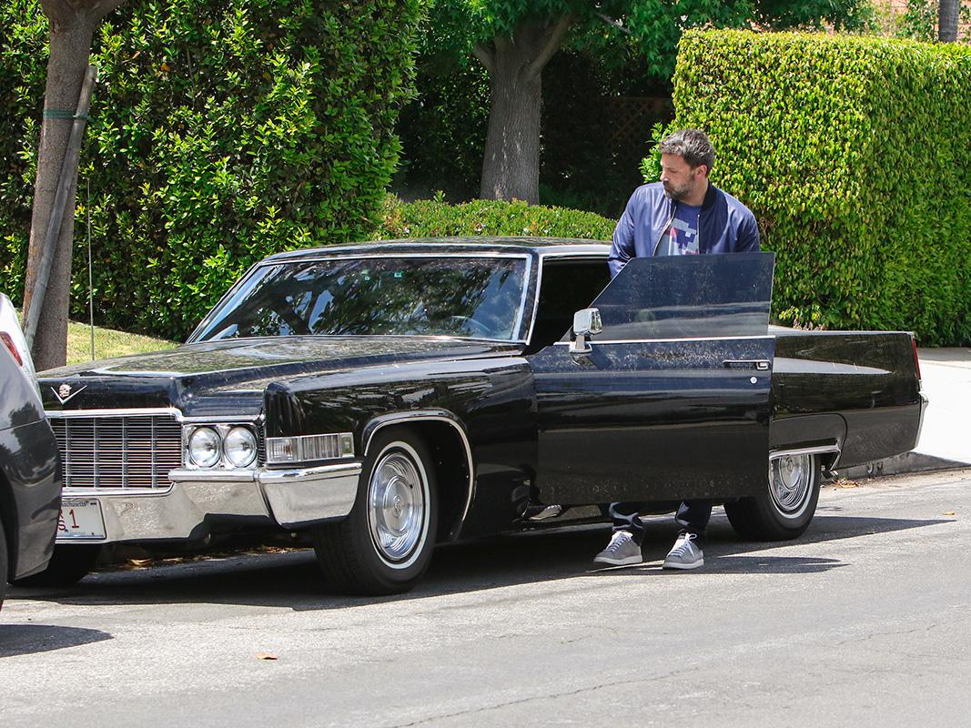 Ben Affleck and his 1970 black Cadillac