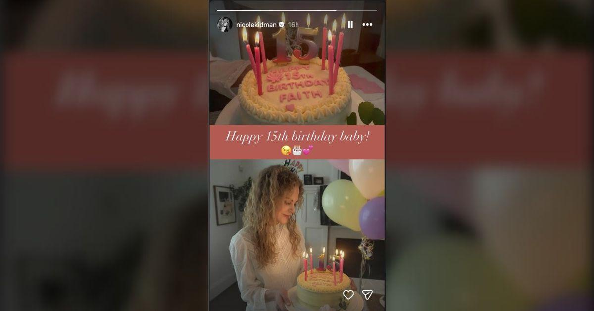 image of Nicole Kidman showed off her natural curly hair while celebrating daughter Faith’s 15th birthday, marking a rare departure from her usual sleek styles.