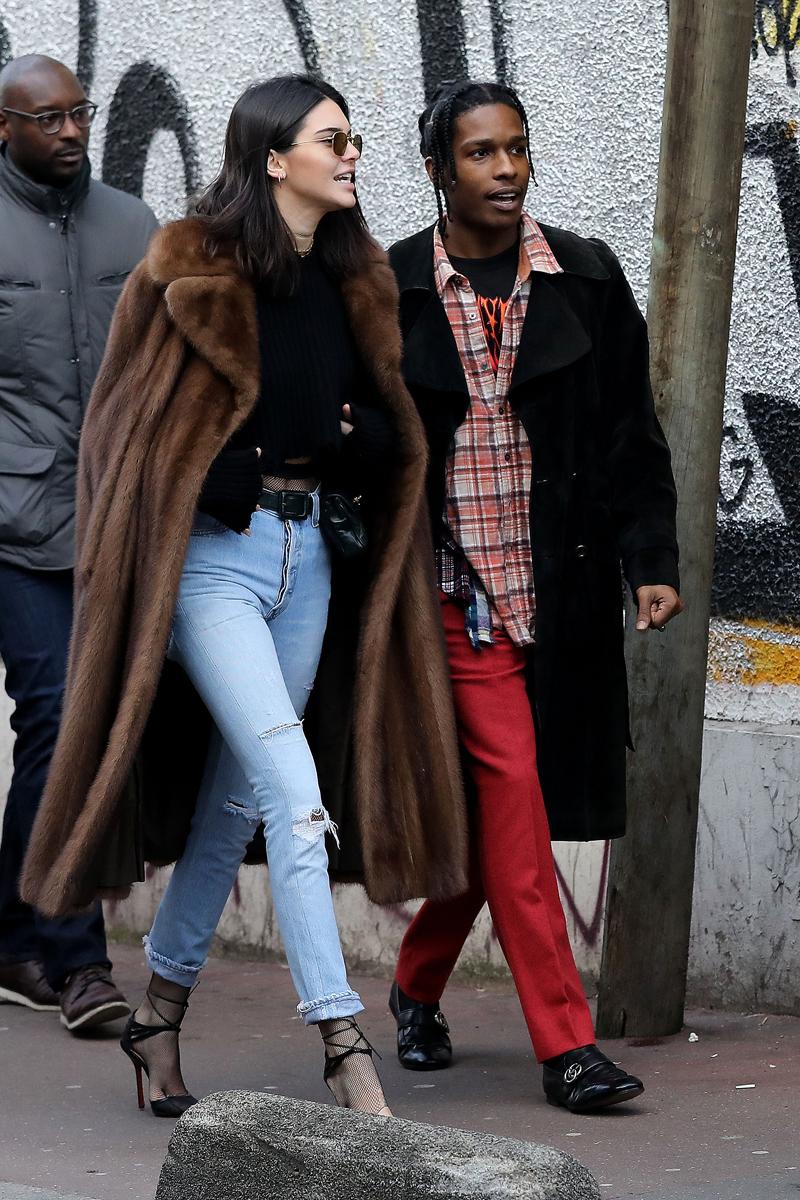 Supermodel Kendall Jenner Spotted With A$AP Rocky AGAIN In Paris!