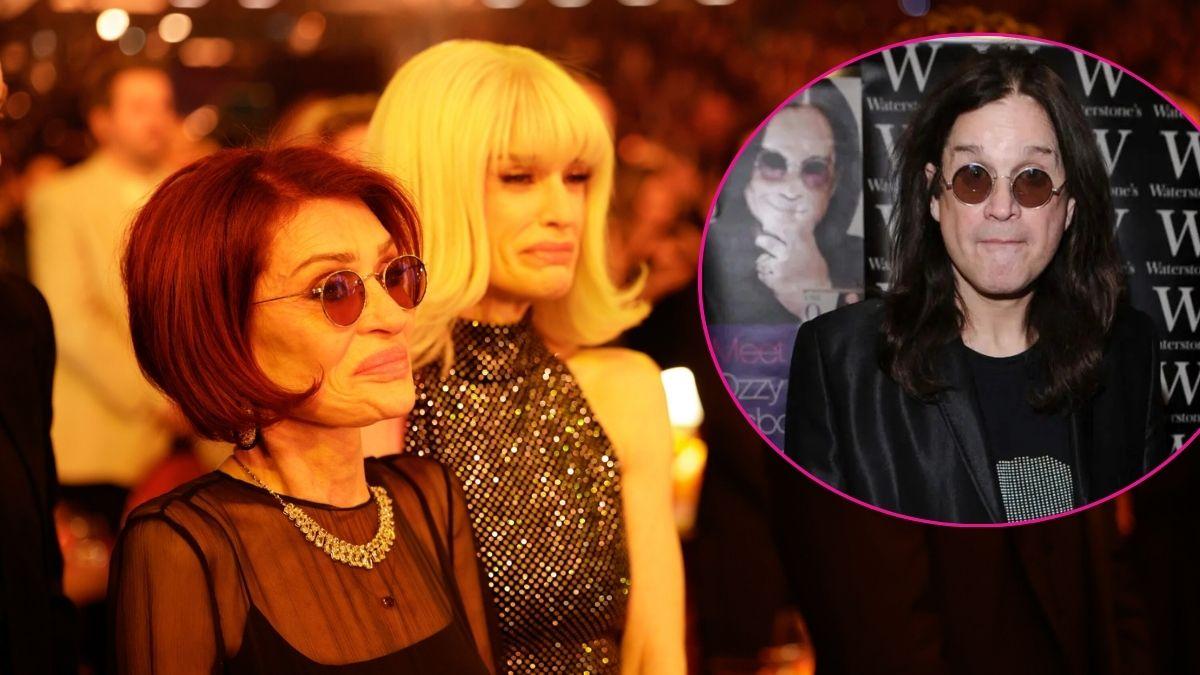Composite photo of Sharon Osbourne, Kelly Osbourne and Ozzy Osbourne
