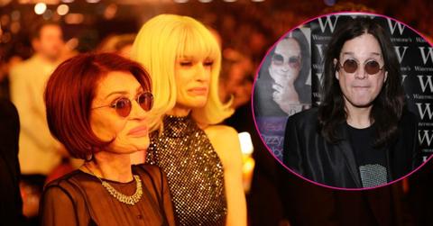 Composite photo of Sharon Osbourne, Kelly Osbourne and Ozzy Osbourne